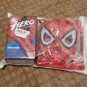 Light Up Mask Equipment Hero Transform Costume - Red and Black‎